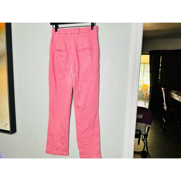 THEBE MAGUGU Pink Straight Leg Trousers Pants Size Medium - Picture 4 of 8